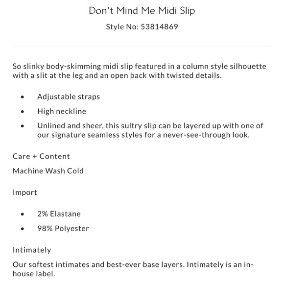 Free People Don't Mind Me Midi Slip - Picture 3 of 7